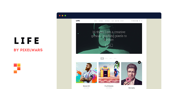 Life - Boxed Portfolio WordPress Theme Life - Boxed Portfolio WordPress Theme