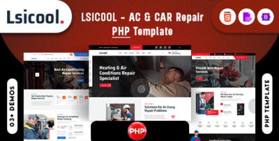 Lsicool- AC & CAR Repair PHP Template