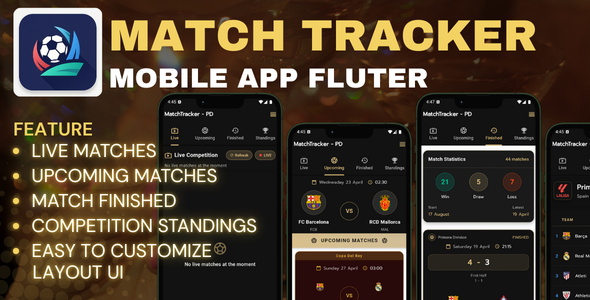 MatchTracker - Football Live Matches, Upcoming Matches, Match Finished and competition Standings MatchTracker - Football Live Matches, Upcoming Matches, Match Finished and competition Standings