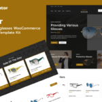 Nazar - Optical Eyewear WooCommerce Store Elementor Pro Template Kit v1.0