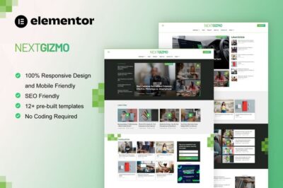 NextGizmo - Gadget News & Magazine Elementor Template Kit