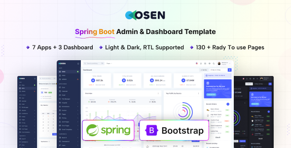 Osen - Spring Boot Admin & Dashboard Template Osen - Spring Boot Admin & Dashboard Template