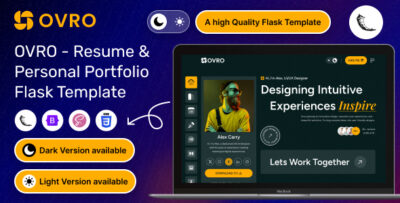 Ovro - Resume & Personal Portfolio Flask Template