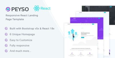 Peyso- React Landing Page Template