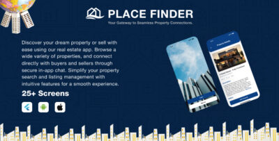 Place Finder - Complete Real Estate Buy, Sell & Rent App UI Kit in Flutter