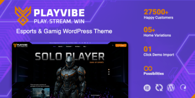 Playvibe - Esports & Gaming WordPress Theme