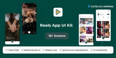 Reels App - The Complete Short Video Flutter UI Kit