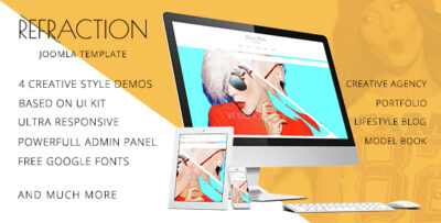 Refraction - Creative Agency and Blog Responsive Joomla Multipurpose Template with 4 Demo