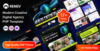 Renev - Modern Creative Digital Agency PHP Template