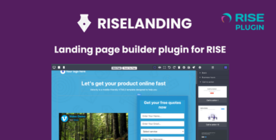 RiseLanding - LandingPage builder for RiseCRM