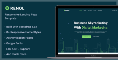 Ronel - Landing Page Templates