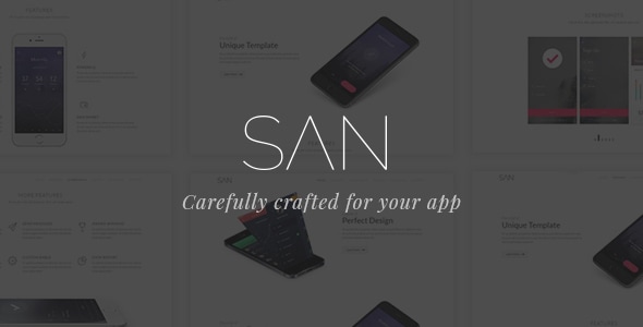San - Responsive App Landing Template San - Responsive App Landing Template
