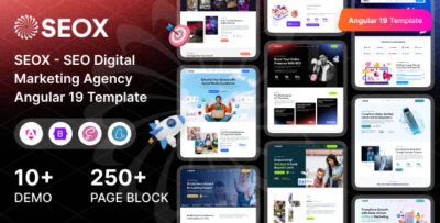 SEOX - Angular 19 SEO & Digital Marketing Agency Template