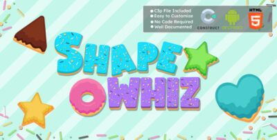 Shape Whiz Game – Educational Game – HTML5, Android & Construct 3