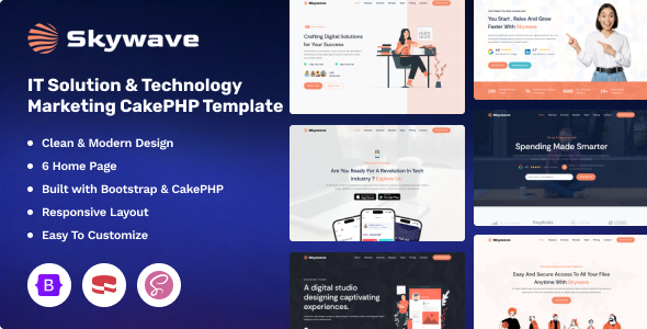Skywave - IT Solution & Technology Marketing CakePHP Template Skywave - IT Solution & Technology Marketing CakePHP Template