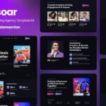 SoarBuzz - Influencer Agency Elementor Template Kit v1.0