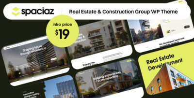 Spaciaz - Real Estate & Construction Group WordPress Theme