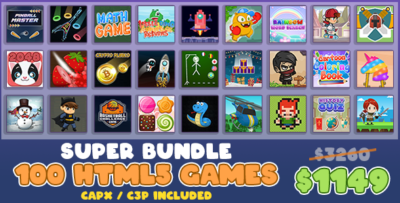 Super Bundle - 100 HTML5 Games With Source-Code
