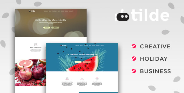 Tilde - Creative Multipurpose Landing Page Tilde - Creative Multipurpose Landing Page