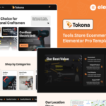 Tokona - Tools Store Ecommerce Elementor Pro Template Kit v1.0