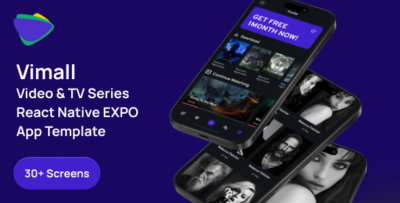 Vimall - React Native Expo Movie & TV Series App Template