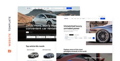 Vroomo - Car Rental Responsive HTML Template