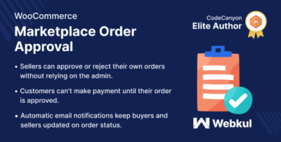 WooCommerce Marketplace Order Approval