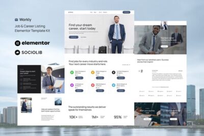 Workly - Job Listing & Career Recruitment Elementor Template Kit