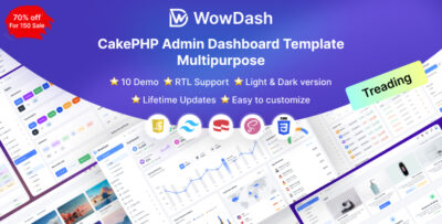 WowDash - Tailwind CSS - Multipurpose Admin Dashboard CakePHP Template