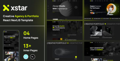 Xstar - Creative Agency & Portfolio React NextJS Template