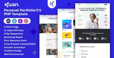 Xuan - Personal Portfolio/CV PHP Template