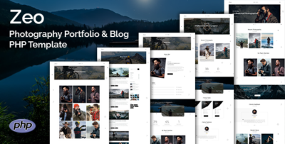 Zeo - Photography Portfolio & Blog PHP Template