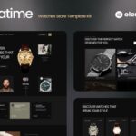 Zonatime - Dark Theme Watch Store Elementor Template Kit