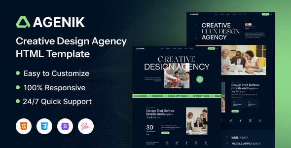 Agenik- Creative & Digital Agency HTML Template Agenik- Creative & Digital Agency HTML Template