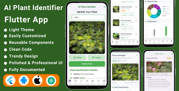 AI Plant Identifier Flutter App | Plant Care & Recognition AI Plant Identifier Flutter App | Plant Care & Recognition