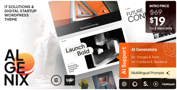 Algenix - IT Solutions & Digital Agency WordPress Theme Algenix - IT Solutions & Digital Agency WordPress Theme