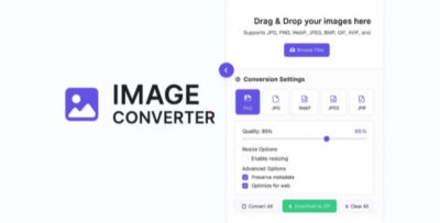 All-in-One Image Converter - PNG, JPG, WebP, JFIF | Resize & Optimize | Light/Dark Mode