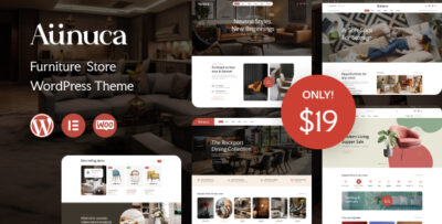 Aunuca - Furniture Store WordPress Theme