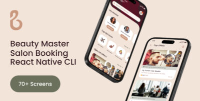 Beauty Master - React Native CLI Hair Salon App Template