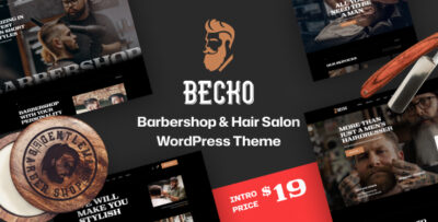 Becko - Barbershop & Hair Salon WordPress Theme