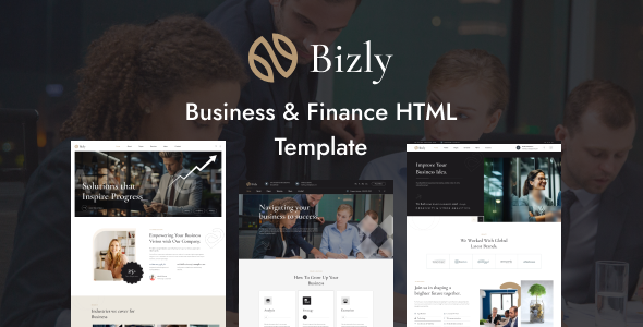 Bizly - Business & corporate agency HTML template Bizly - Business & corporate agency HTML template