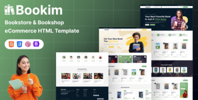 Bookim - Book store & Bookshop eCommerce HTML Template