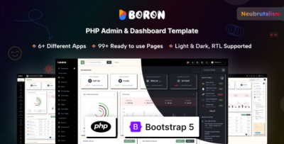 Boron - PHP Admin & Dashboard Template