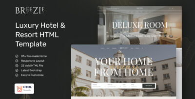 Breezie - Classy Hotel & Resort HTML Template