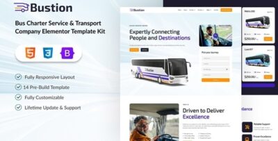 Bustion - Bus Charter Service & Transport Company HTML Template