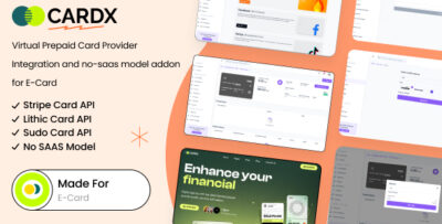 Cardx - Card Provider Integration and no-saas model addon for eCard