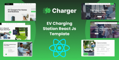Charger - EV Charging Station React JsTemplate