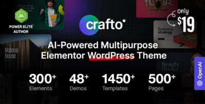 Crafto - AI-Powered Multipurpose WordPress Theme