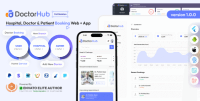 DoctorHub - Hospital, Doctor & Patient Booking Full Solution