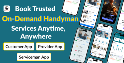 DTDemand - Multi-Vendor On-Demand Handyman & Home Services App | Flutter App + Laravel Admin Panel